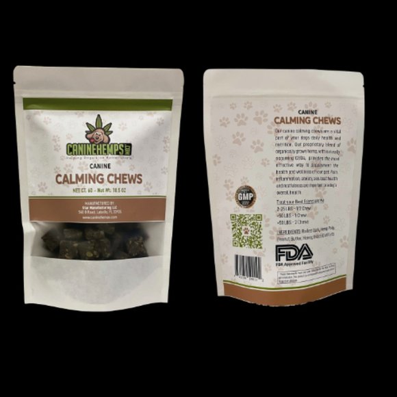 Caninehemps.com Other - CANINE CALMING CHEWS 600MG ( Free Shipping on all of Canine Products.)